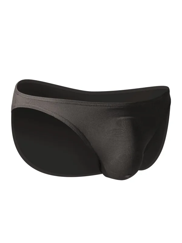 Roupa interior masculina calças triangulares pequenas u convexo modal fino estiramento sexy cintura baixa apertado cuecas laterais estreitas — image 4