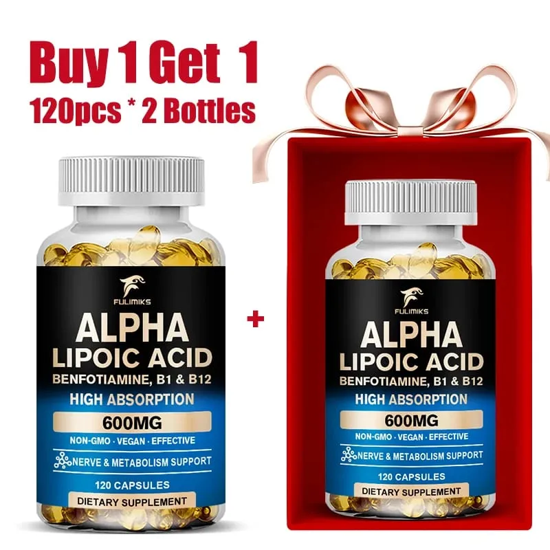 Premium Alpha Lipoic Capsules Help Promotemetabolism Protect The Skin Antioxidantingredient Prevent Continuous Hair Loss