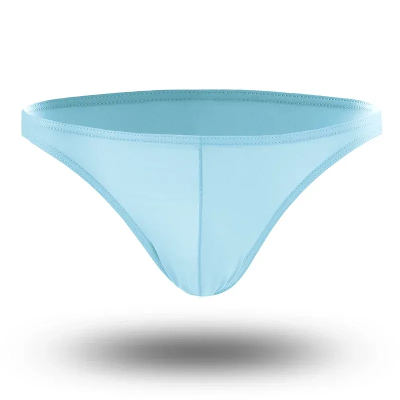 Summer Men's Breathable Ice Silk Underwear - Thin Style, Sexy Low-Waist Tight Fit, Seamless Small Triangle Bottom — image 7