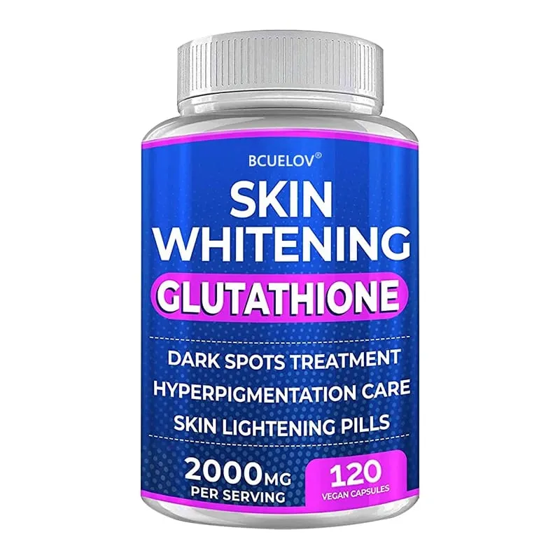 Kurkuma-Bärentraube-Vitamin-Gluthathion-Hautaufhellungspillen – 2000 mg – Gleicht freie Radikale aus und reduziert oxidativen Stress