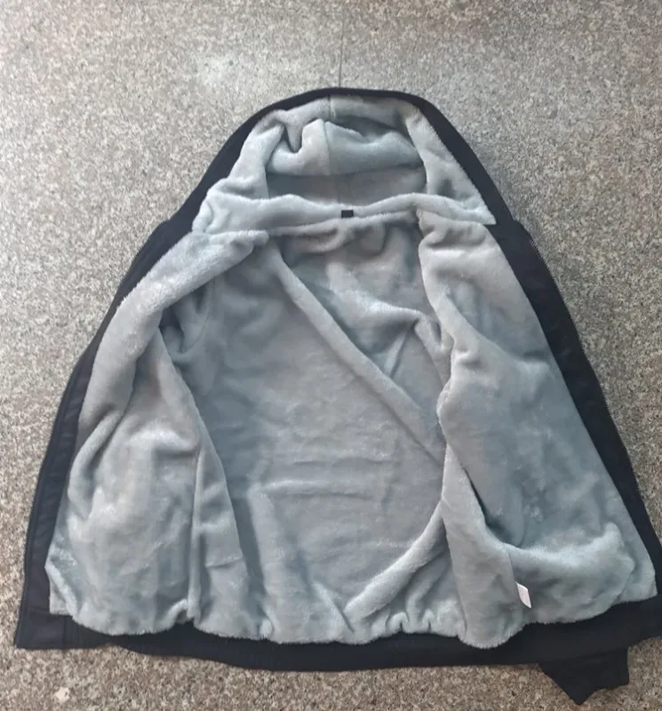 Security Hoodies Men Cool Winter Thicken Wool Liner Security Professional Work Clothes Sweatshirts Pullover Jacket — image 8