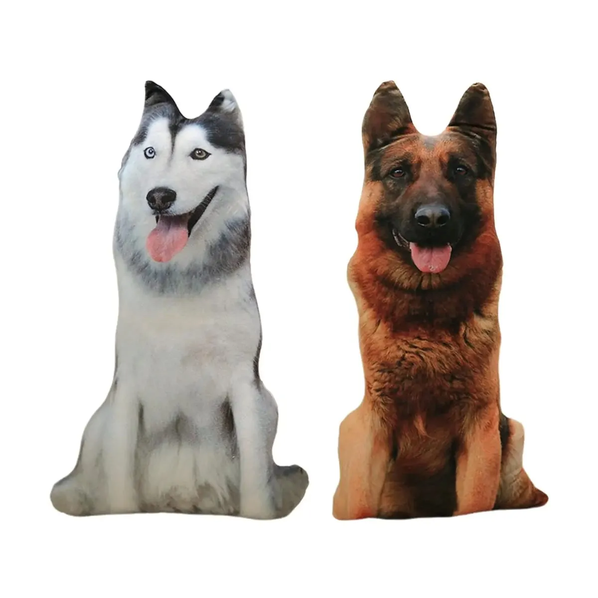 3D Dog Throw Pillow Animal Throw Cushion Pillow for Sofa Bed Office