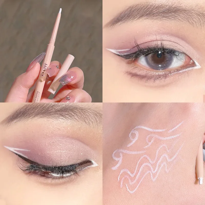 Ultra-fine Matte Red Gel Eyeliner Pencil Brown Under Eye Liner Pen Waterproof Matte Aegyosal Lying Silkworm Eyes Makeup — image 8