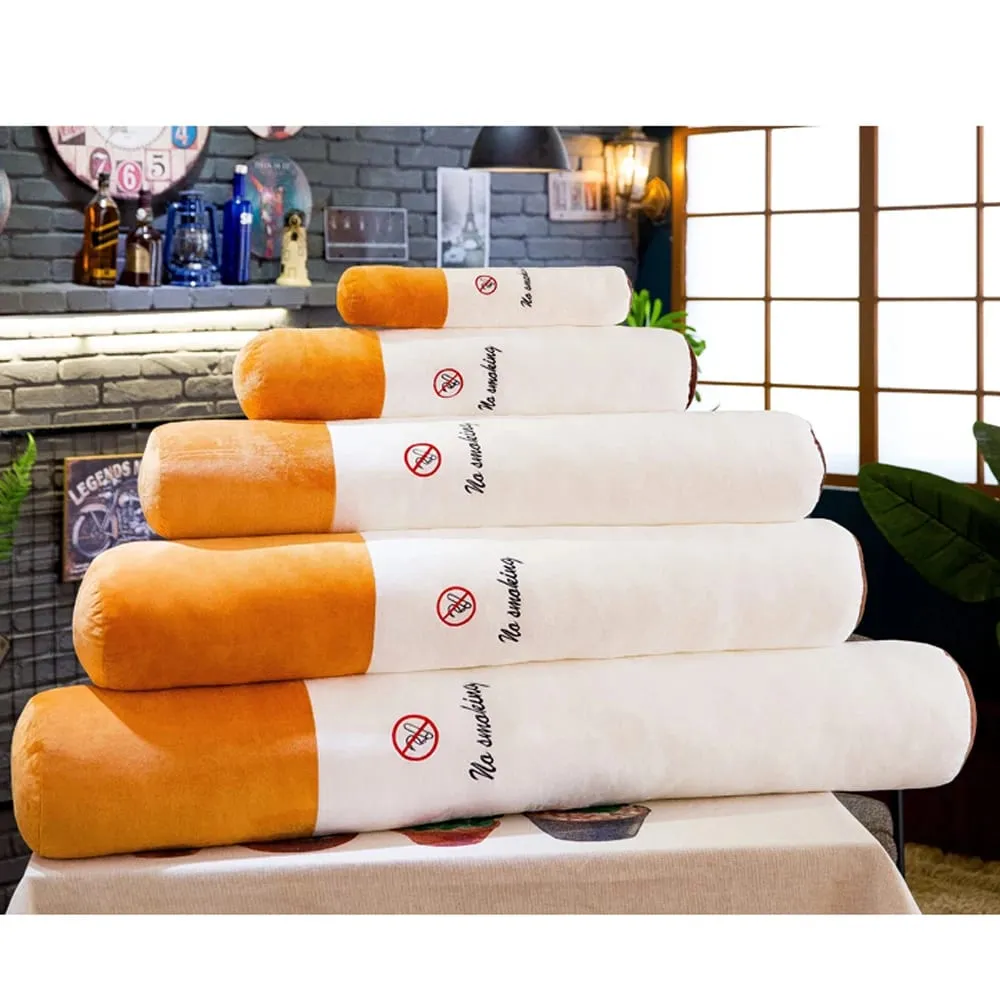 Hot Decoration Creative Smoking Cylindrical Sleeping Cushion Cigarette Pillow Plush Toys Fashion Boyfriend Birthday Gift