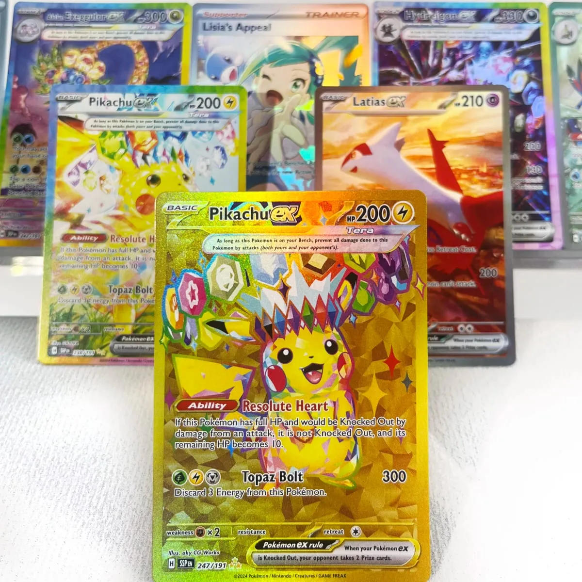 Base Set Surging Sparks PKM Cards PTCG123 BUNDLE GX Rainbow Holographic Ex GX Rare Collection Battle Toys Gifts for Hobbies — image 6