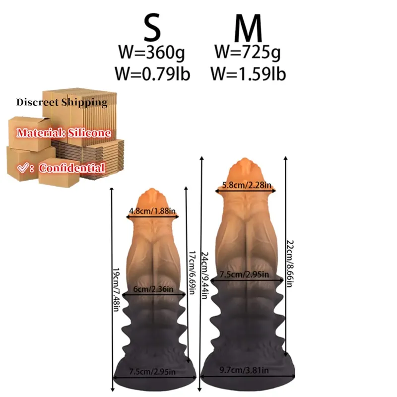 Big Anal Plug Monsters Enlargenmen Prostate Massager Huge Anal Dilator Butt Plug Anal Training Expansion Sex Toys For Women Men
