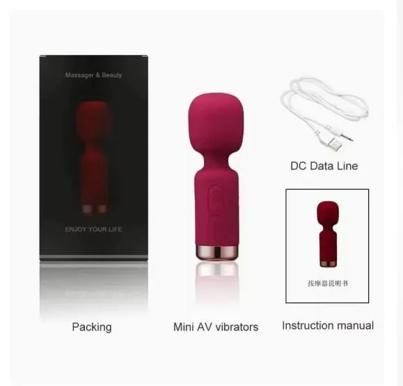 Mini AV Vibrator G Spot Vibration Vagina Anal Clitoris stimulator Dildo vibrator Adult sex Toys for women Masturbation Sex — image 9