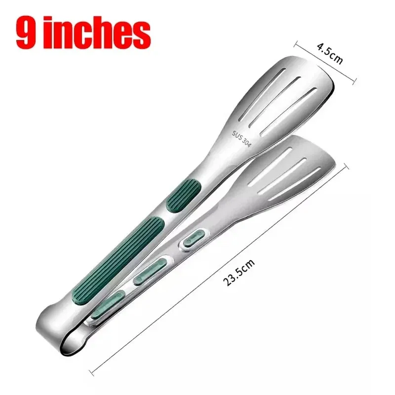 Stainless Steel Food Tongs Household Kitchen Thickened Heat-resistant Steak Tongs Food Buffet Barbecue Roasted Meat Bread Clips — image 12