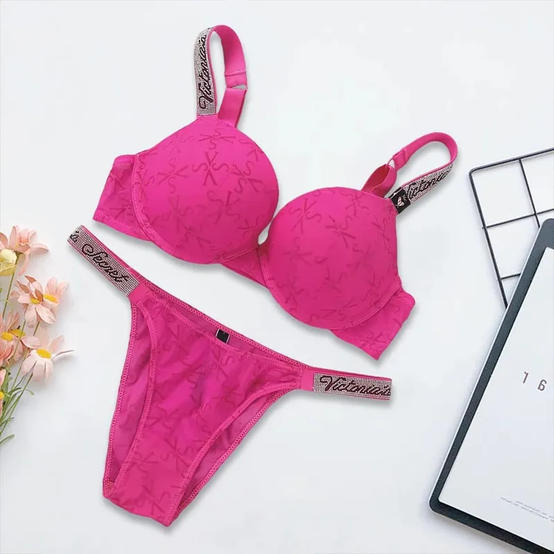 Victoria's Secret Women's New Sexy Lingerie Sporty Classic Padded Adjustable Push Up Lingerie Underwear Set Bras and Panty Set — image 3