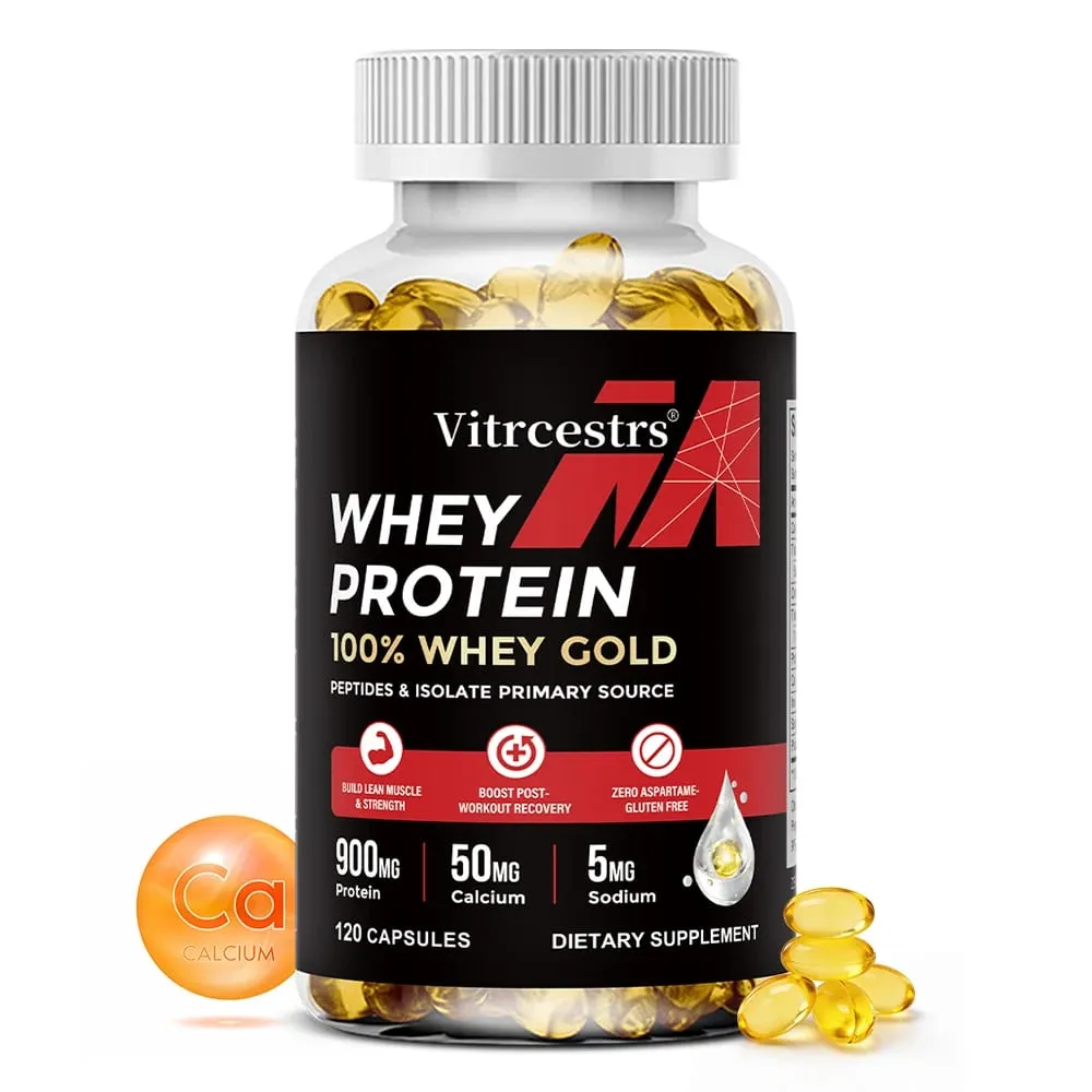 Whey Protein Capsules – High Concentration Promotes Post-workout Recovery Build Abdominal Muscle & Athletic — image 2