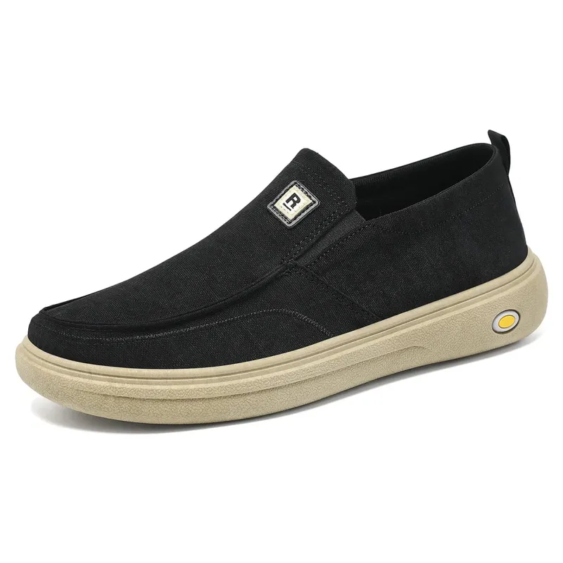Quality of Fabric Shoes for Men's Summer Flat Casual Canvas Shoes Lightweight and Breathable Men's Shoes