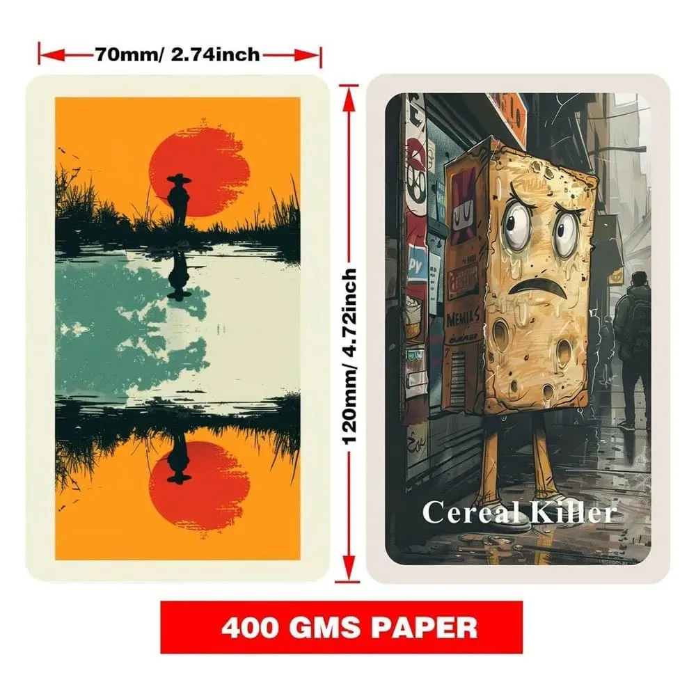 Modern Life Oracle Cards Set 13x8cm 47 Practical Wisdom Cards for Daily Chaos Management Humorous Insightful Card Deck — image 2