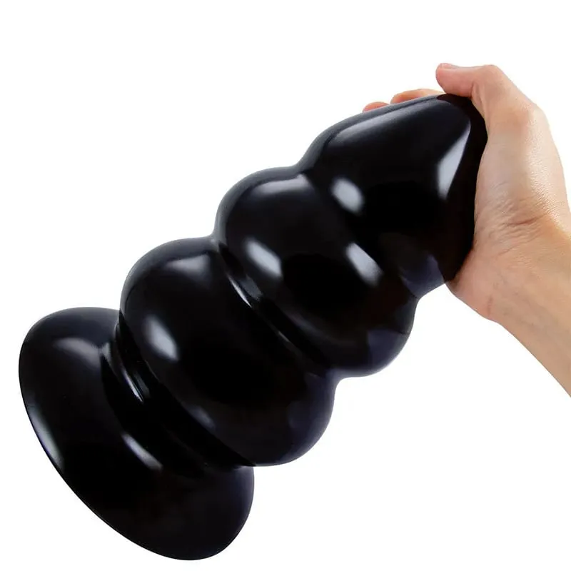 Super Huge Anal Plugขนาดใหญ่Dildos ButtPlug Anus Expansionต่อมลูกหมากMassagerพร้อมถ้วยดูดของเล่นสำหรับผู้หญิงผู้ชายMasturbator