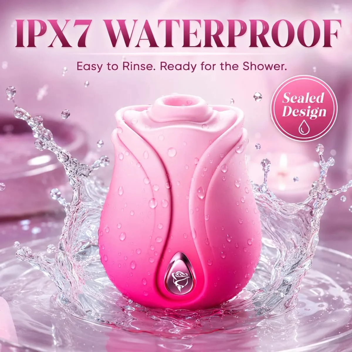 Rose-Sucking Vibrator for Women Clitoris Stimulator G Spot Thrusting Vibrating Female Masturbator Nipple Massage Adult Sex Toy — image 6