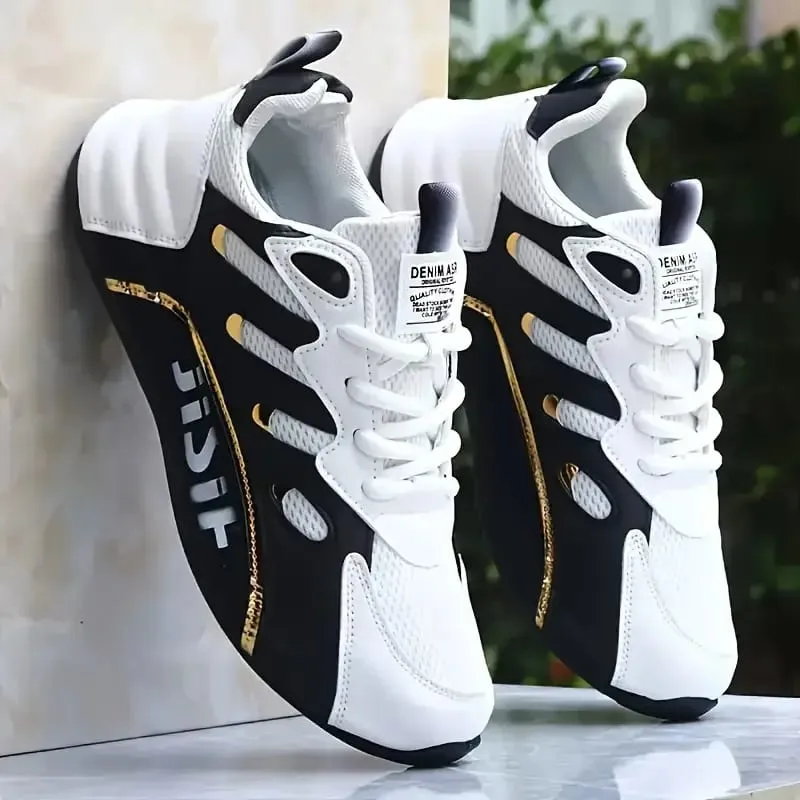 Breathable and Comfortable Men's Sports Shoes with an Inner Height Increase and a Low Top Strap Suitable for Outdoor Sports