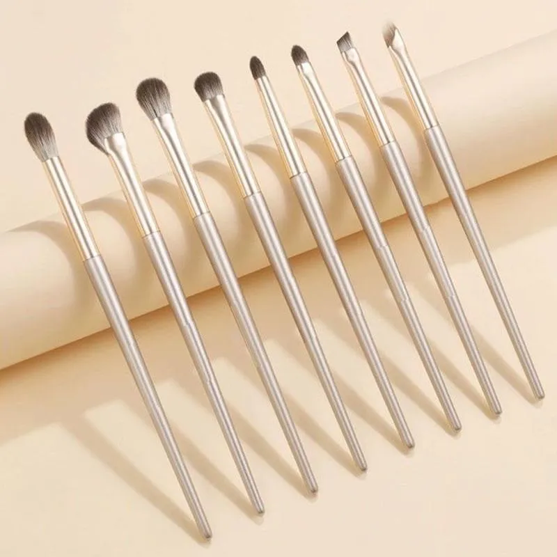 8pcs Eye Makeup Brushes Set Detail Eyeshadow Brush Makeup Brush Ultra Soft Eyeshadow Eyeliner Makeup Tool — image 5
