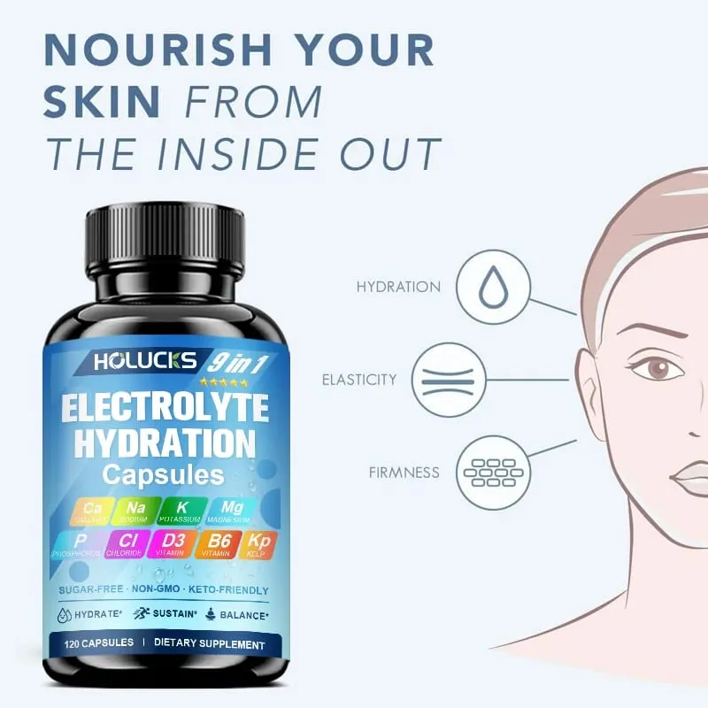 Electrolyte Hydration Capsules Workout Recovery & Muscle Support Energy Production for Fluid Balance — image 5