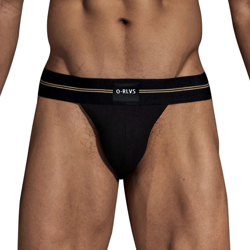 กางเกงชายไม่มีรอยต่อสะโพก Mens Underwaer ขนาดใหญ่กว้าง 5 ซม.แถบยืดหยุ่นอิสระ Codpiece สั้นกางเกง — image 3