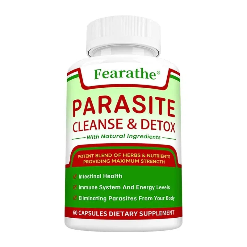 Intestinal Parasite Cleanse Capsules - Black Walnut + Wormwood Herbal Blend Digestive Health Colon Detox & Gut Health Support — image 9