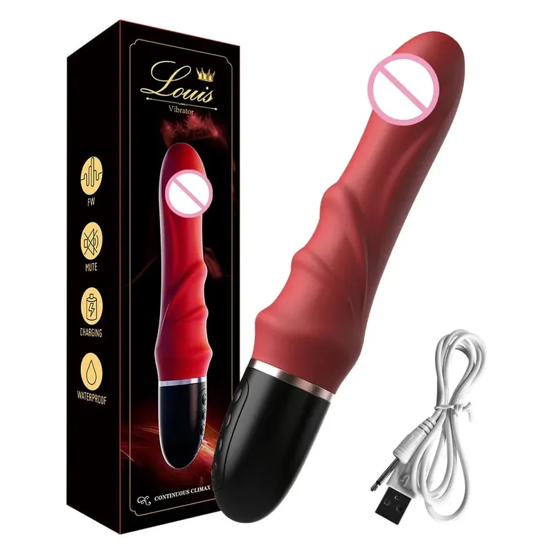 10 Modes Soft Silicone Vibrator for Women Big Dildo Massager Female Masturbator for Couples G-spot Clitoral Stimulator Sex Toys
