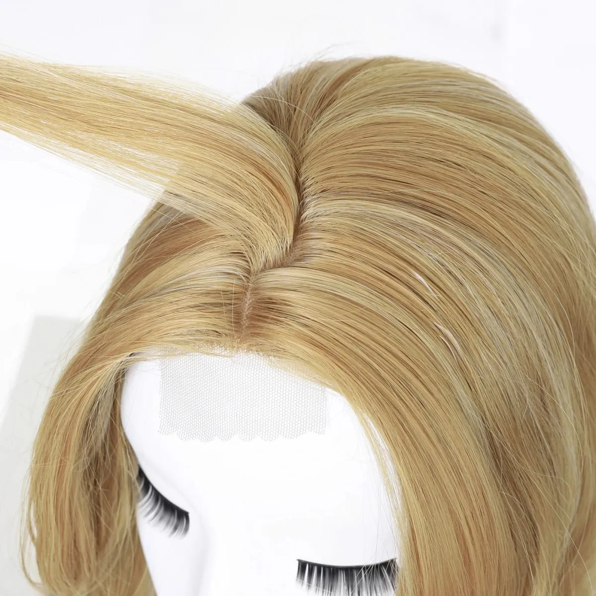20 Inch Synthetic Long Wave Hair Topper Lace Base Hairpiece Clip on Top Hair for Women Cover Thinning Hair Breathable Wig Piece — image 5