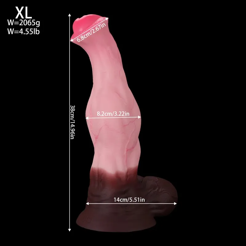 Huge Soft Silicone Knot Horse Dildo Large Long Realistic Thick Suction Cup Dildos For Women Men Big Animal Penis Adult Sex Toys — image 10
