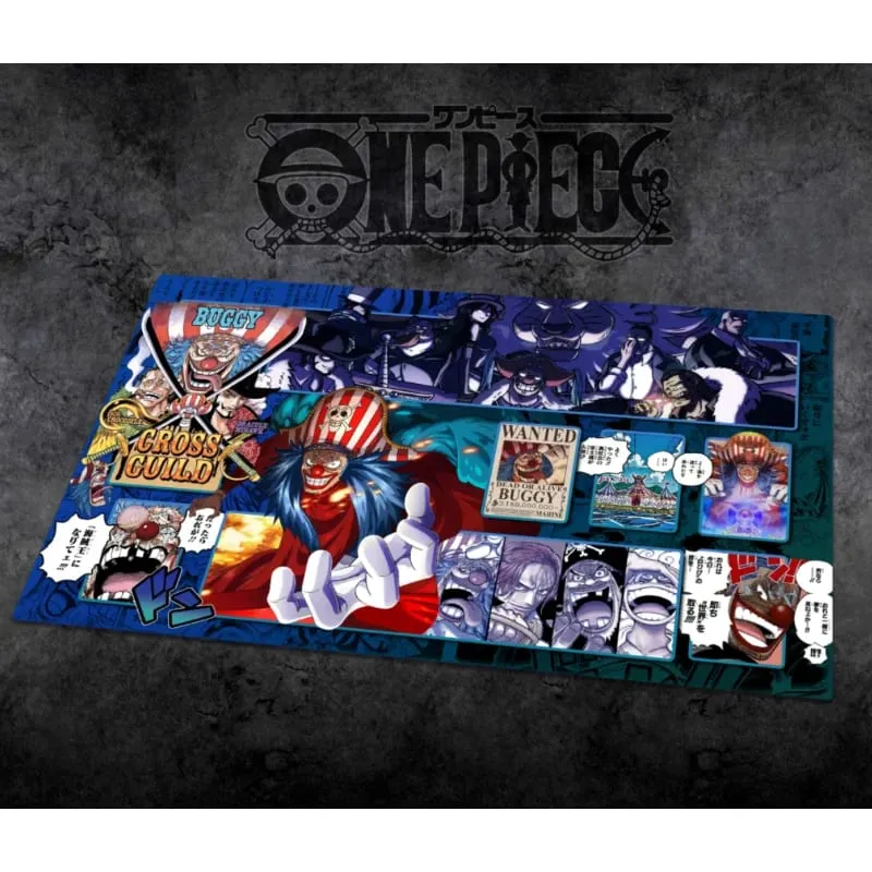 60*35cm Anime One Piece OPCG GAME Card Siri Komik PlayMat Empat Maharaja Baharu Mengajar Shankusu Buggy Luffy Mainan Koleksi Helikopter — image 4