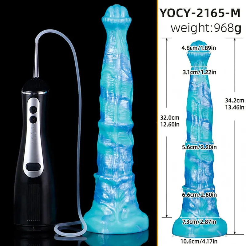 Large Squirting Horse Dildo Silicone Anal Plug Female Masturbator Prostate Massager Long Penis Adult Sex Toys for Women Men — image 13