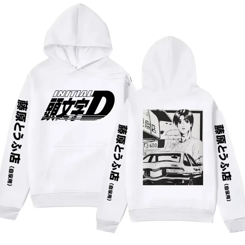 Anime Initial D AE86 Hoodie Hachiroku Shift Drift Cotton Hoody Takumi Fujiwara Tofu Shop Men Women Sweatshirts Winter Clothing — image 18
