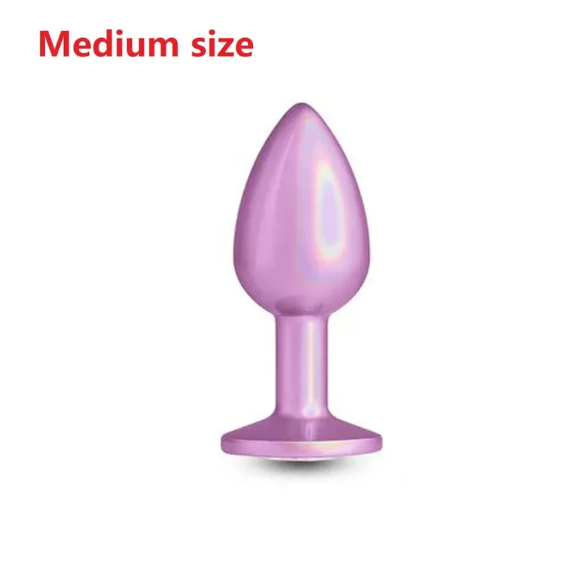 Colorful Small Medium Large Anal Plug Set Metal Anal Beads Butt Plug Jewelry Insert Sex Toy For Female Male — image 8