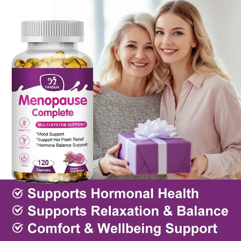 Buy 1 Get 1 Free! Menopause Complete Supplement for Hot Flash Relief Hormone Balance & Mood Soothes Joint Discomfort Vegan — image 6