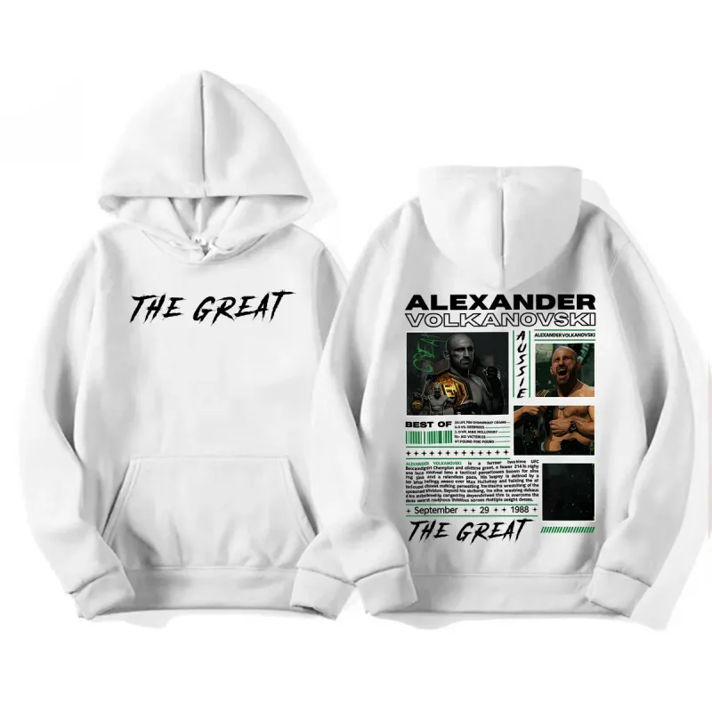 Alexander Volkanovski The Great Vintage Graphic Hoodies Men's Fashion Violence Aesthetic Sweatshirt Fleece Long Sleeve Pullovers — image 7