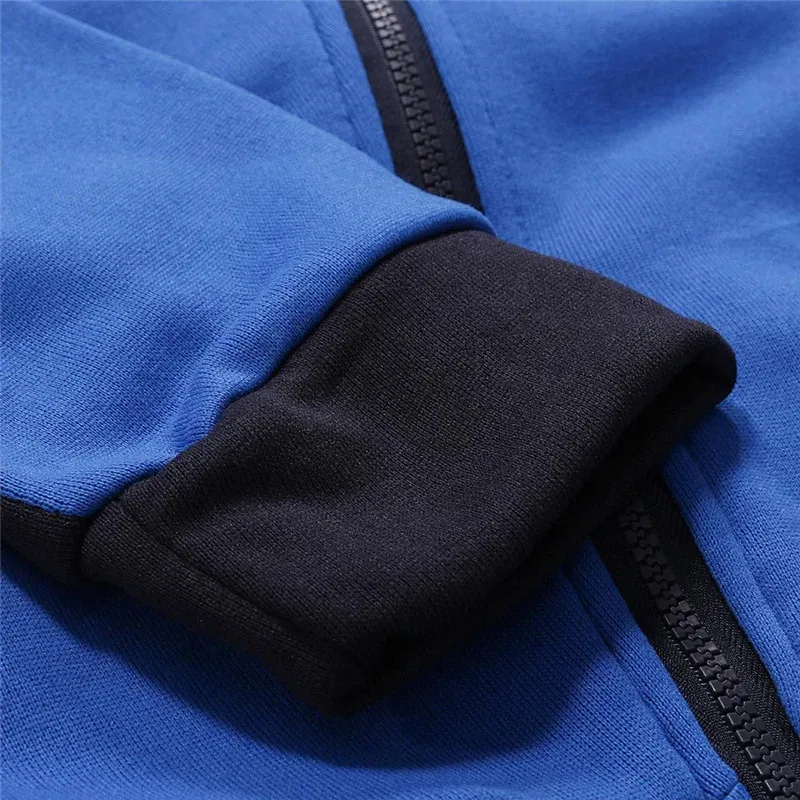 Rc The men's multi-color striped hooded sweatshirt is suitable for spring and autumn hoodies jacket — image 5