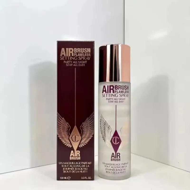Charlotte Highlighter Foundation Texture continua del trucco Correttore idratante Fissante Spray Essenza Tilbury Cosmetic