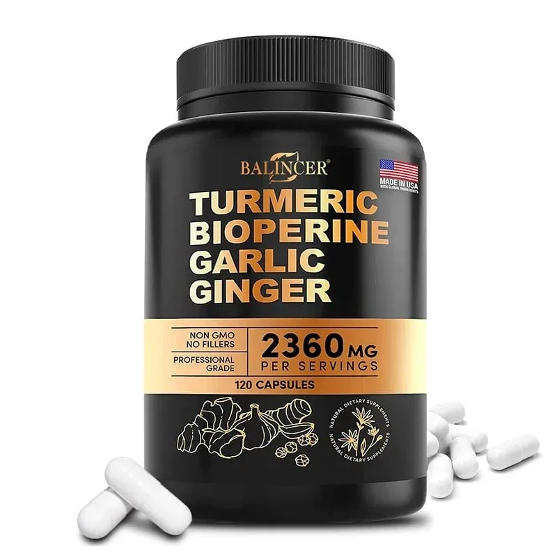 Turmeric Curcumin with Black Pepper for Optimal Absorption Best Vegan Joint Support Supplement