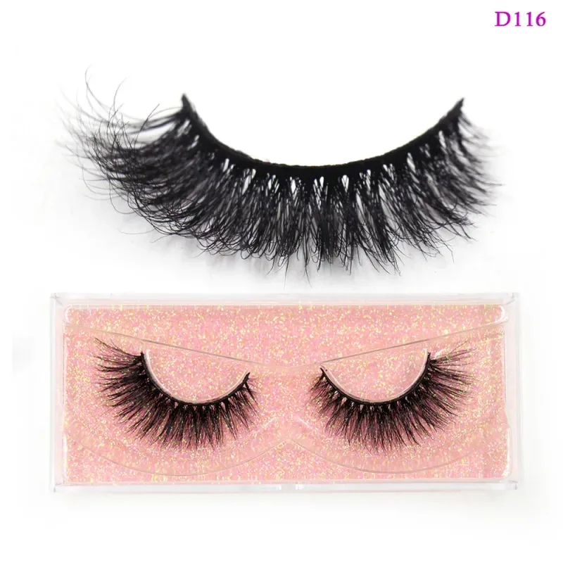 3D Mink Lashes Soft Hair False Eyelashes Fluffy Volume Wispy Fake Eyelashes Extension Makeup