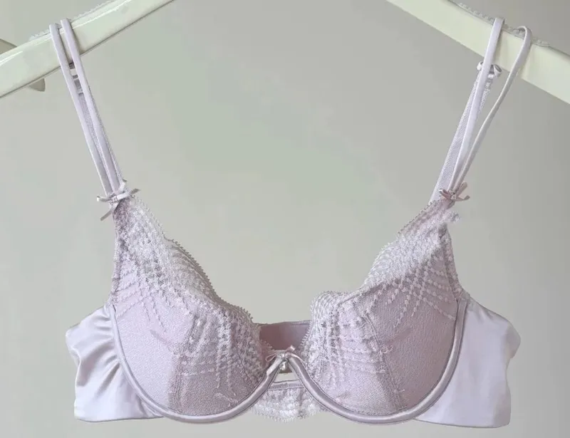 Sada spodního prádla Half Cup Dámské Tenké košíčky Push Up Měkká Kostice Podprsenka Kalhotky Malá Hrudník Shromážděná Side Support Anti Sag Spodní prádlo 32‑38 — image 8