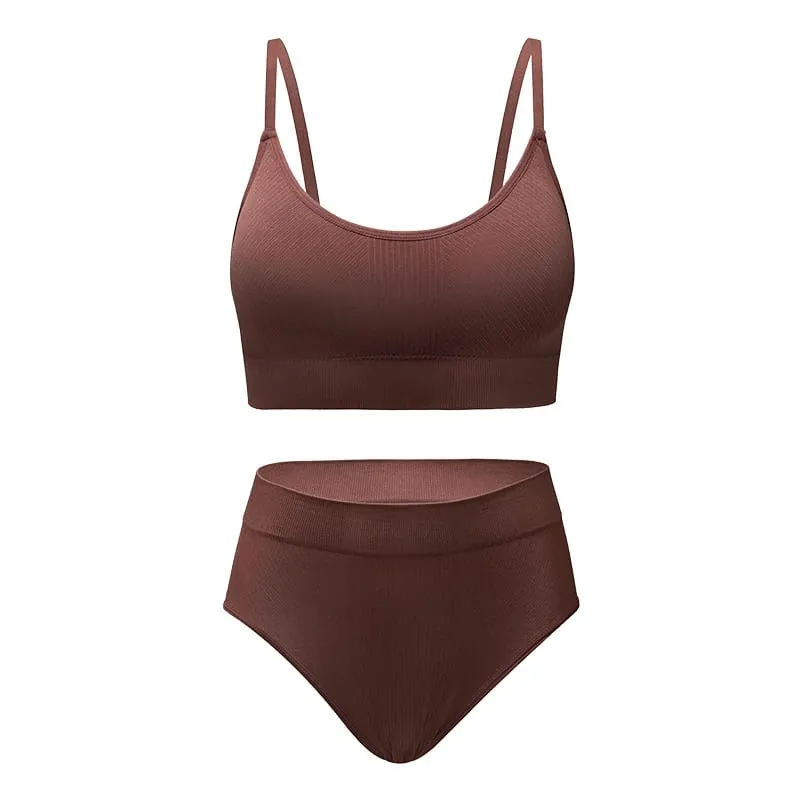 New Design Seamless Bra and Panties Underwear Set Conjuntos Interior Para Mujeres Seamless Bra And Panties Sets For Women — image 9