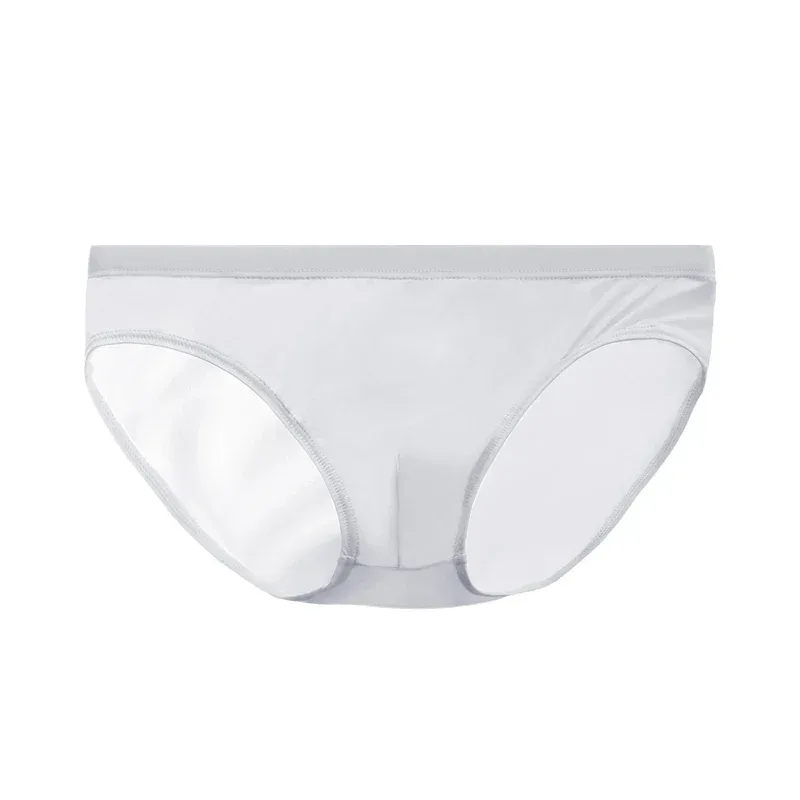 Ice silk underwear men's shorts summer breathable ultra-thin low waist trend personality SAO small triangle underwear bottom — image 26