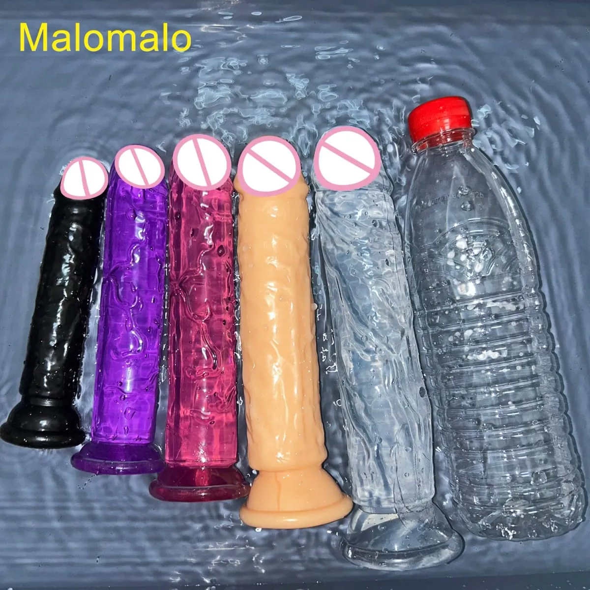 Ucuz 5 Renk Küçük Şeffaf Yapay Penis Vantuz Jöle Dick Kadın Erotik Anal Seks Oyuncakları Yumuşak Klitoris Vajinal Masturbators Penis — image 2