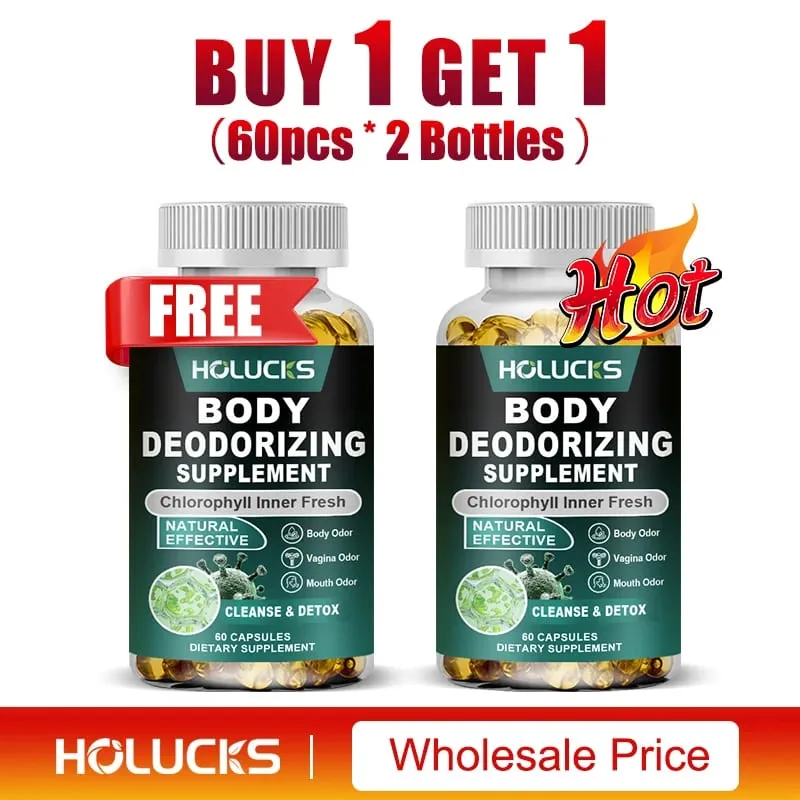 Chlorophyll Capsules Supplement Body Deodorizing Deos & Cleanse Digestion Support for Gut & Skin Health — image 8