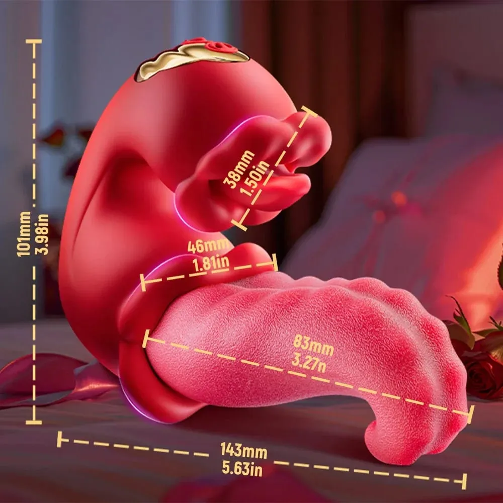 Wiggle Vagina Vibrator for Women G-Spot Massager Tongue Licking Clitoris Stimulator Female Masturbator Adult Sex Toy for Women