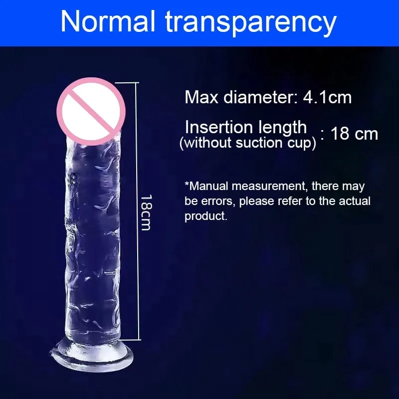 Transparent Big Dick 9 Sizes Realistic Jelly Dildo Women Gay Anal Sex Toys Soft Clitoris Vaginal Masturbators Penis Suction Cup — image 24