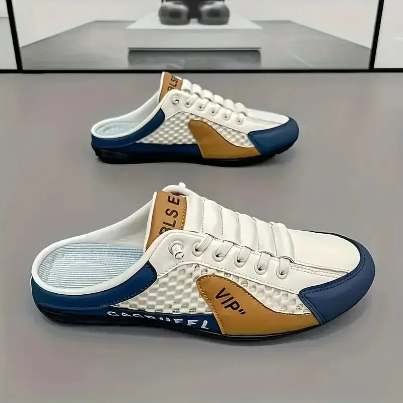 Fesyen Lelaki Selipar Separuh tapak kaki lembut Lelaki Musim Panas Kasut Kasual Bawah Bergaya Sneakers Tapak Lembut Zapatos De Hombre Plus Saiz 48