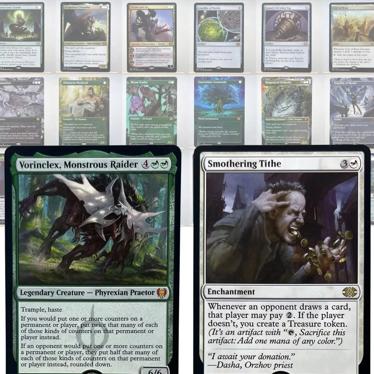 AFR 2X2 KHM HOLO9-002 Tcg Proxy Cards Smothering Tithe Bloom Tender City of Brass Damnation City of Brass City of Brass — image 1