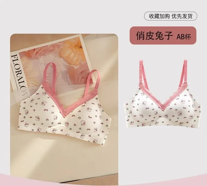 Purely desirable French-style floral lace lingerie for women with small busts designed to enhance the bust gather side breasts — image 11
