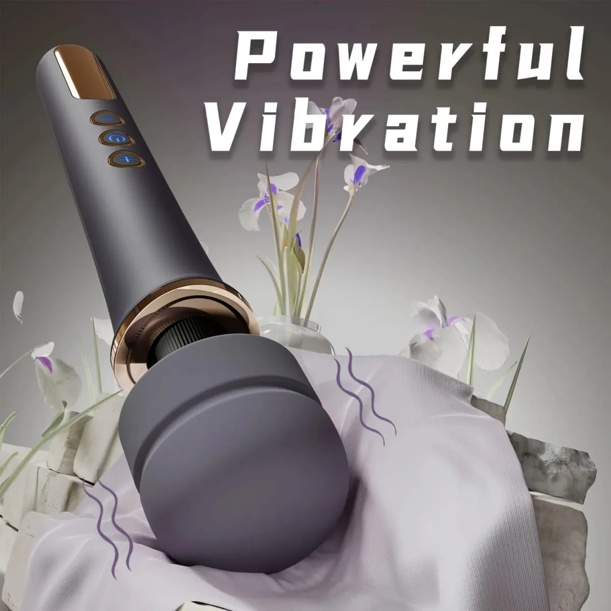 Vibrador de varita mágica inalámbrico de mano potente de 10 velocidades para mujeres vibrador grande masajeador para estimulador de clítoris punto G juguete sexual