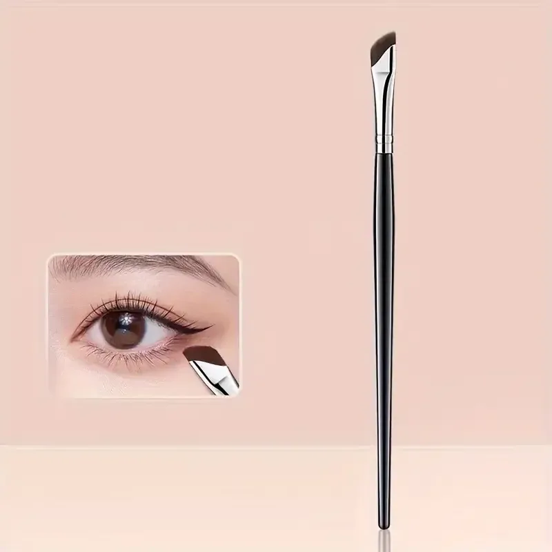 1/3 Scalpel Eyeliner Brushes with Ultra-Fine Angle Tip Flat Angle Eyebrow Brush Fine Detail Brush for Eye and Eye Area Makeup