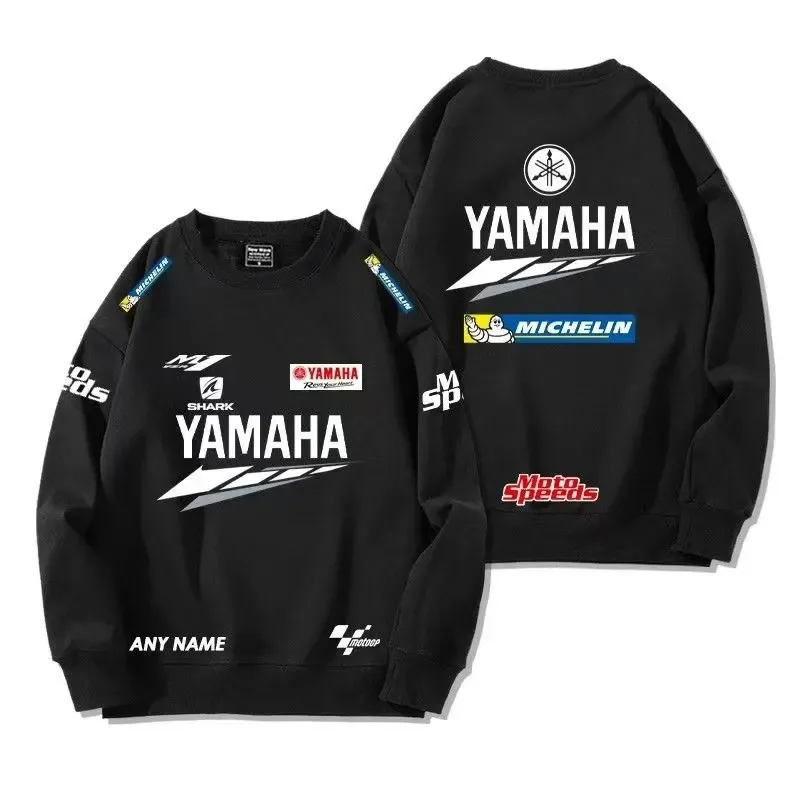 Yamaha 2026 Spring outdoor street cotton men's hooded pullover long-sleeved motorcycle riding jacket loose women's sportswear GP — image 1