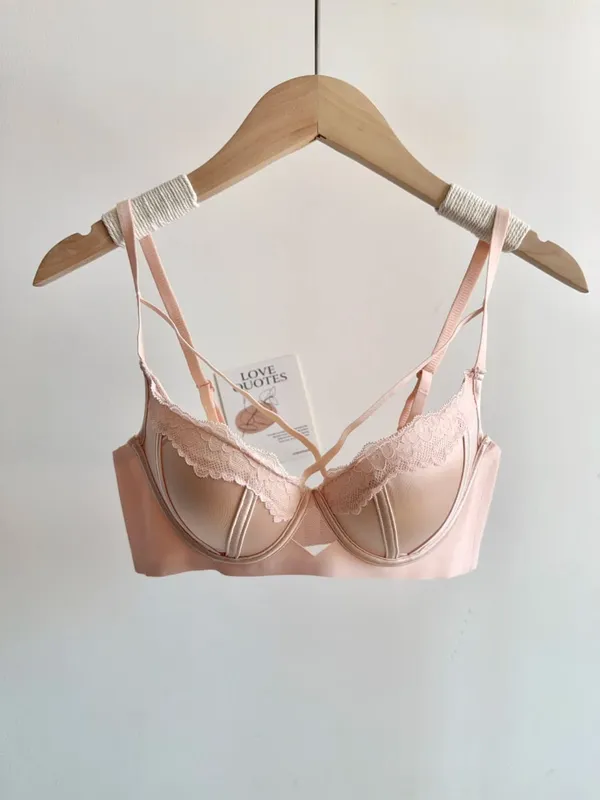 French Lace Push Up Bra Set Polka Dot Small Cup Shaping Sweet Sexy Erotic Lingerie Comfort Underwire Women Intimate Apparel S-xl — image 13